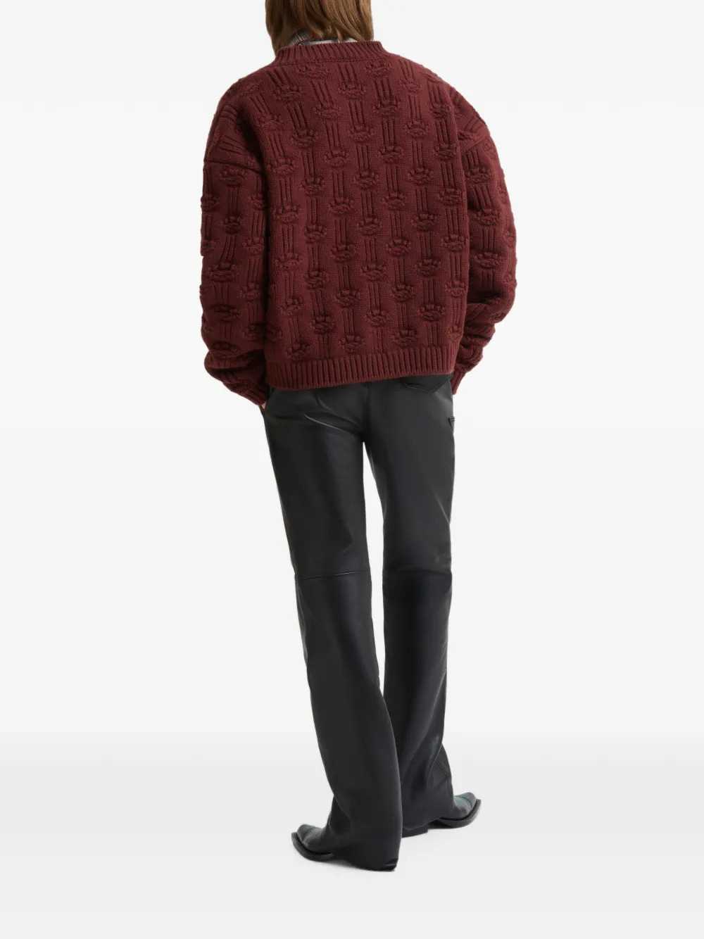 Marni Men Leather Trousers With Embroidered Inserts MARNI