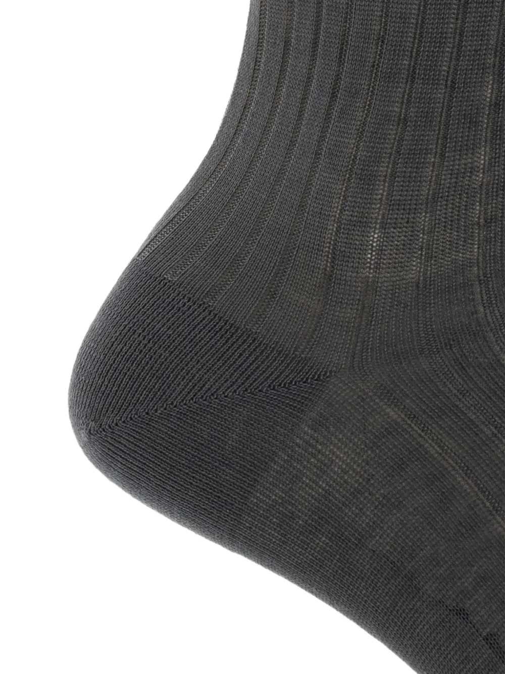 Marni Men Grey Cotton Socks With Contrasting Cuffs MARNI