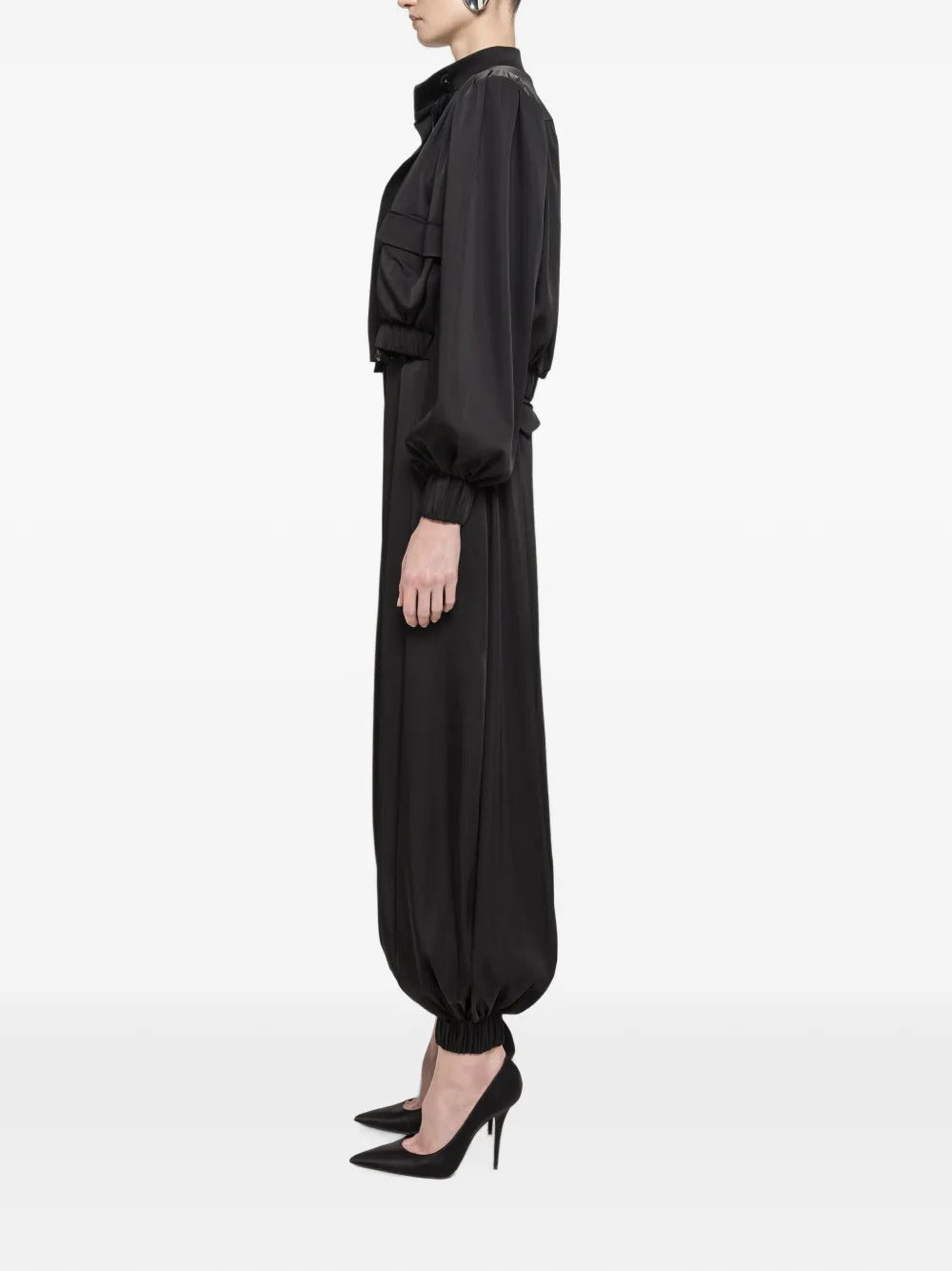 Nissa Women Oversized Cropped Viscose Jacket NISSA