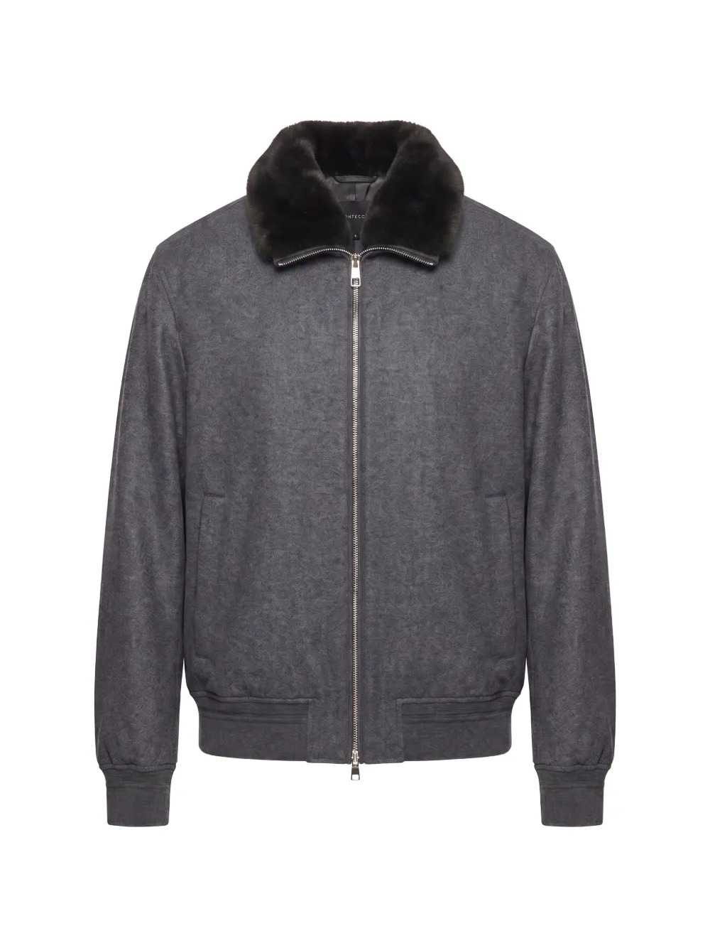 Montecore Men Faux-Fur Collar Bomber Jacket MONTECORE