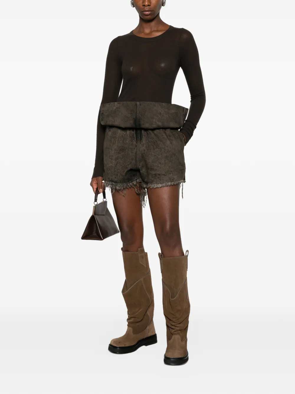 Rick Owens Women Ribbed Trousers RICK OWENS