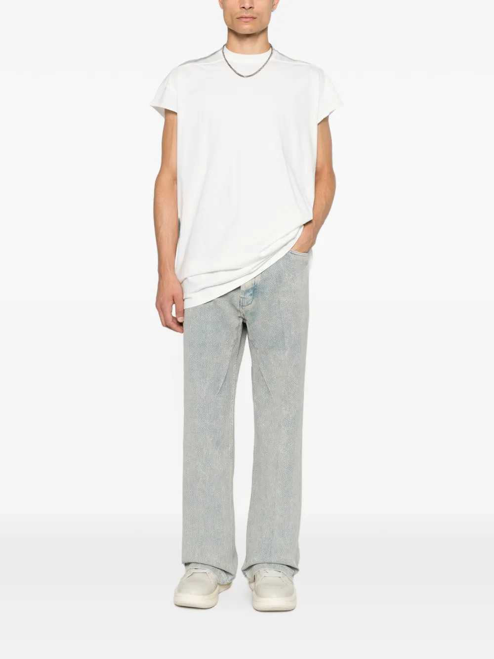 Rick Owens Men Honeycomb-Textured Jeans RICK OWENS