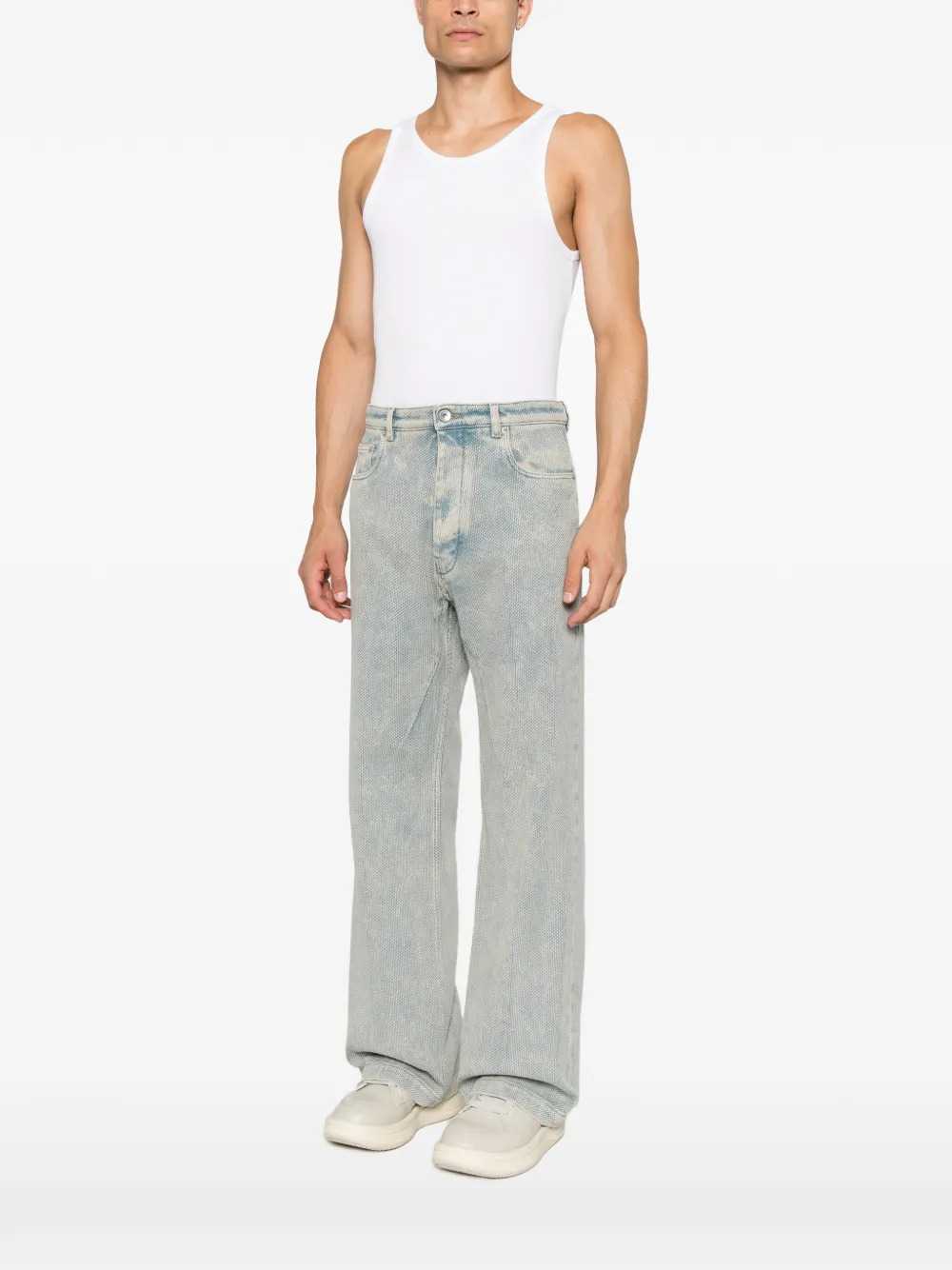 Rick Owens Men Honeycomb-Textured Jeans RICK OWENS