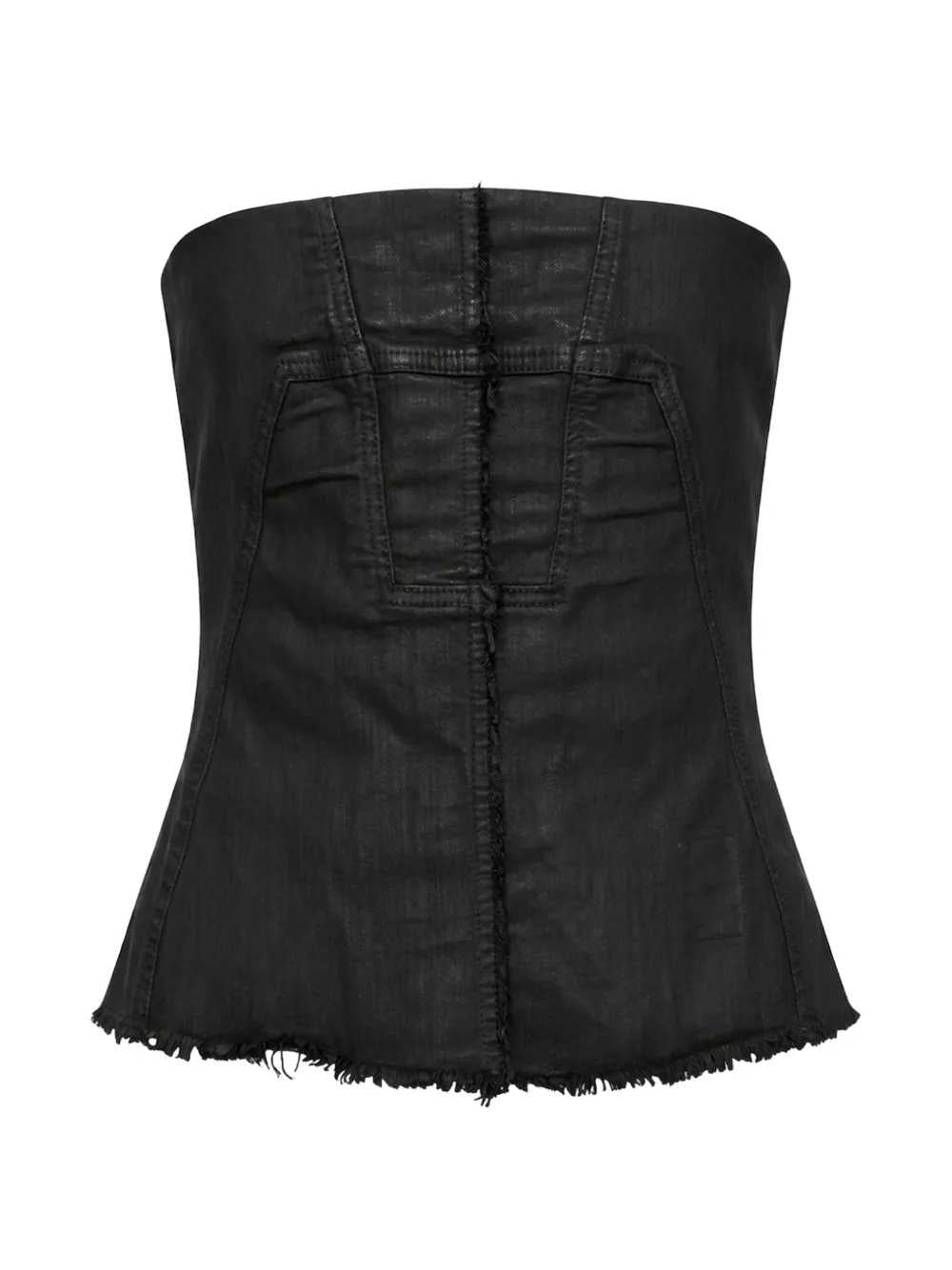 Rick Owens Drkshdw Women Waxed-Finish Bustier Top RICK OWENS