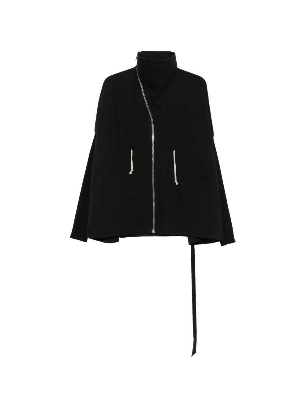 Rick Owens Drkshdw Women Asymmetric Zip Funnel-Neck Sweatshirt RICK OWENS