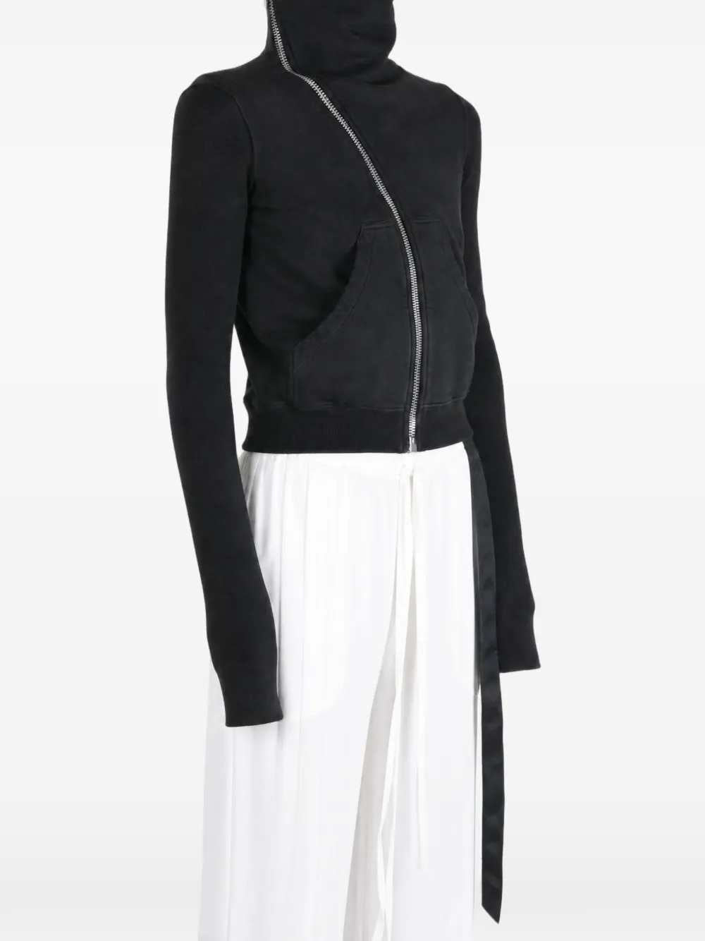 Rick Owens Drkshdw Women Mountain Sweat Asymmetric Zip Sweatshirt RICK OWENS