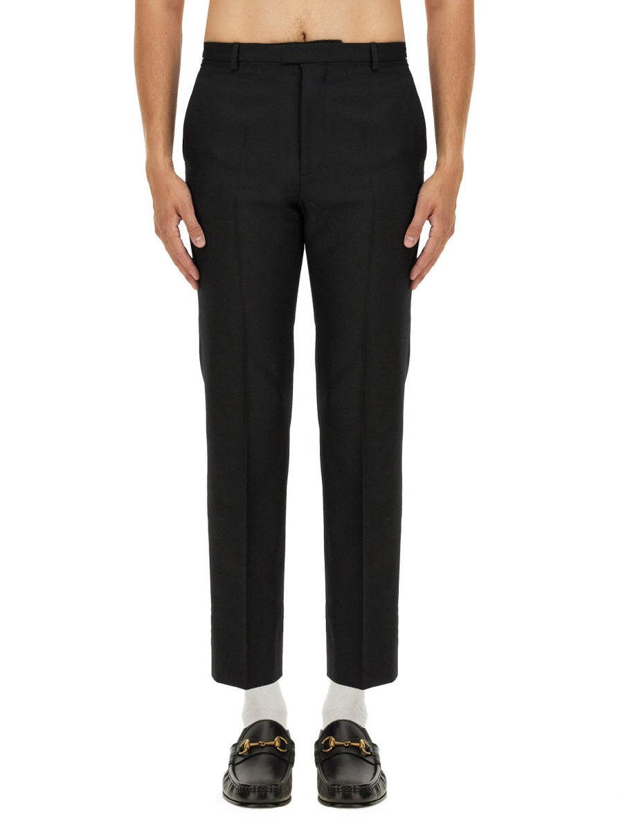 Gucci Men Wool Blend Twill Pants GUCCI