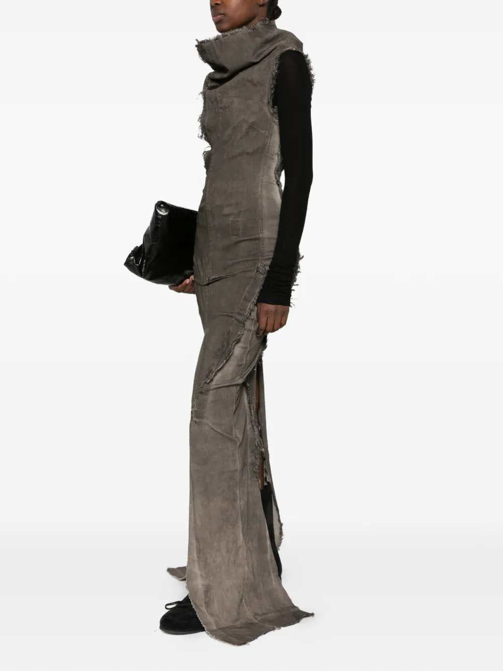 Rick Owens Drkshdw Women Distressed-Effect Panelled Dress RICK OWENS