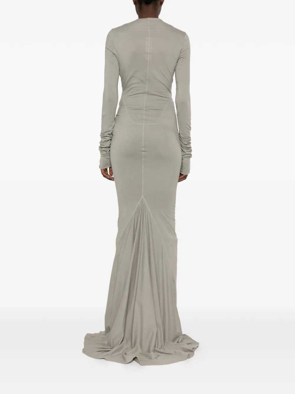 Rick Owens Drkshdw Women Long-Sleeved Maxi Dress With Exposed Stitching RICK OWENS