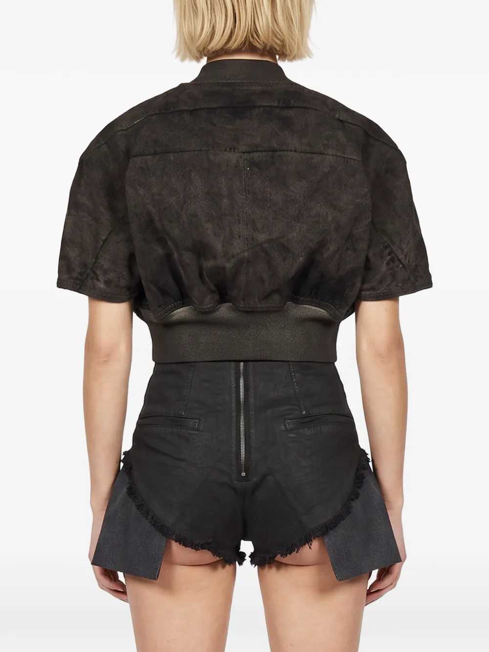 Rick Owens Drkshdw Women Tatlin Short-Sleeved Cropped Jacket RICK OWENS