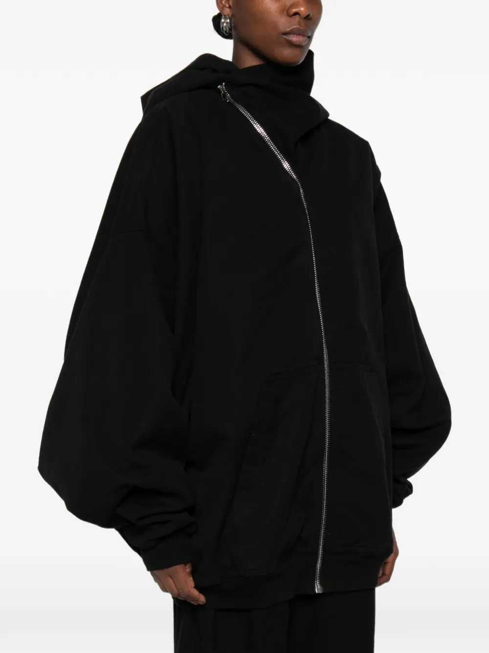 Rick Owens Drkshdw Women Hooded Mountain Jacket With Asymmetric Zip RICK OWENS