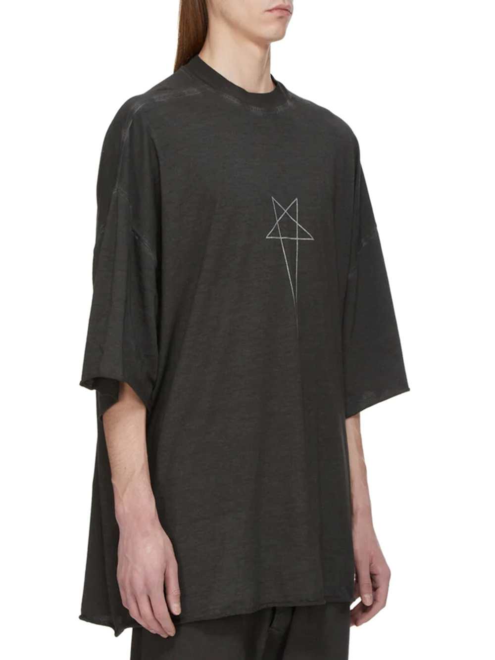 Rick Owens Drkshdw Men T-Shirt - Tommy T Faded Black/Silver RICK OWENS