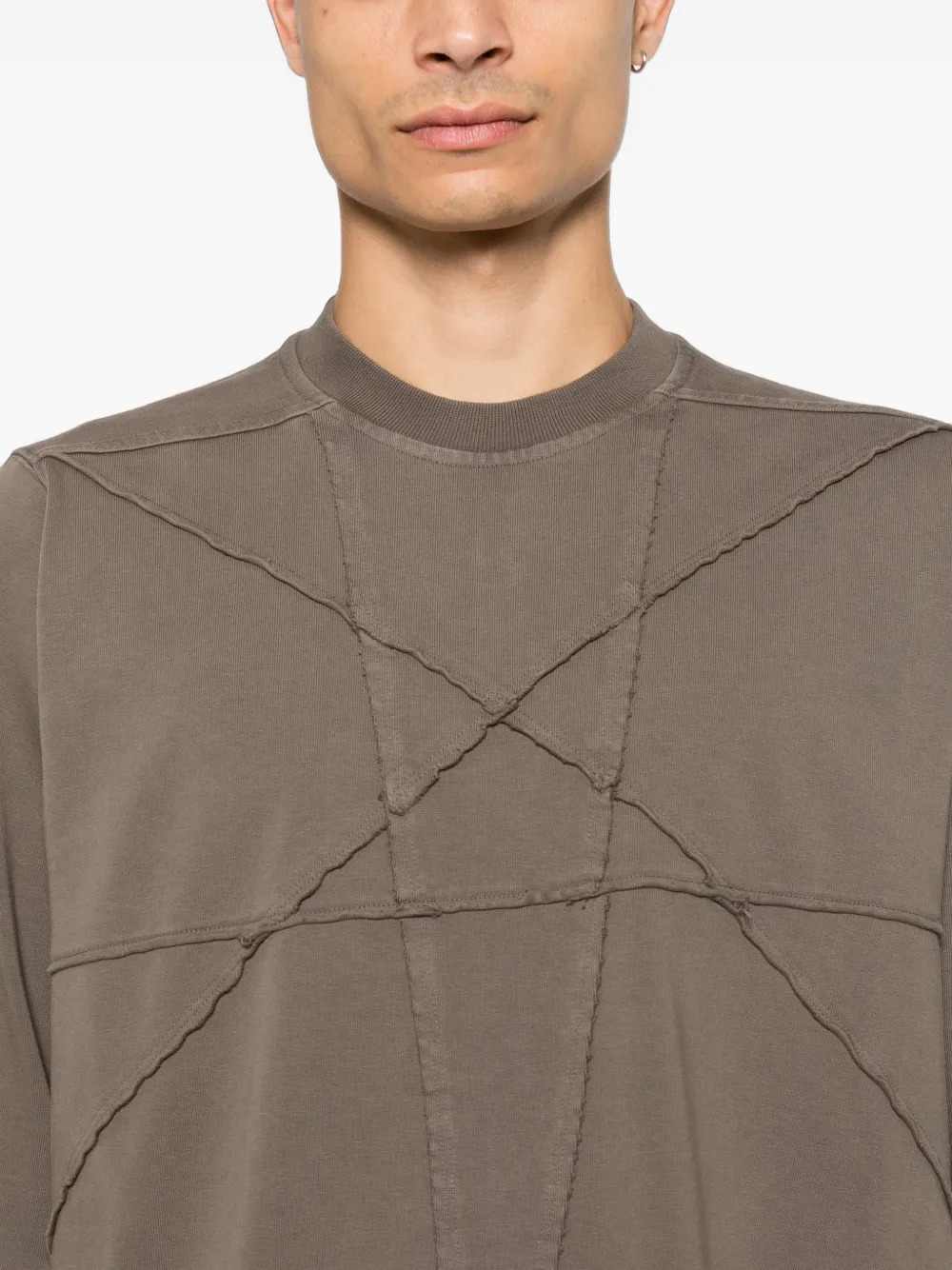 Rick Owens Drkshdw Men Stitched T-Shirt RICK OWENS