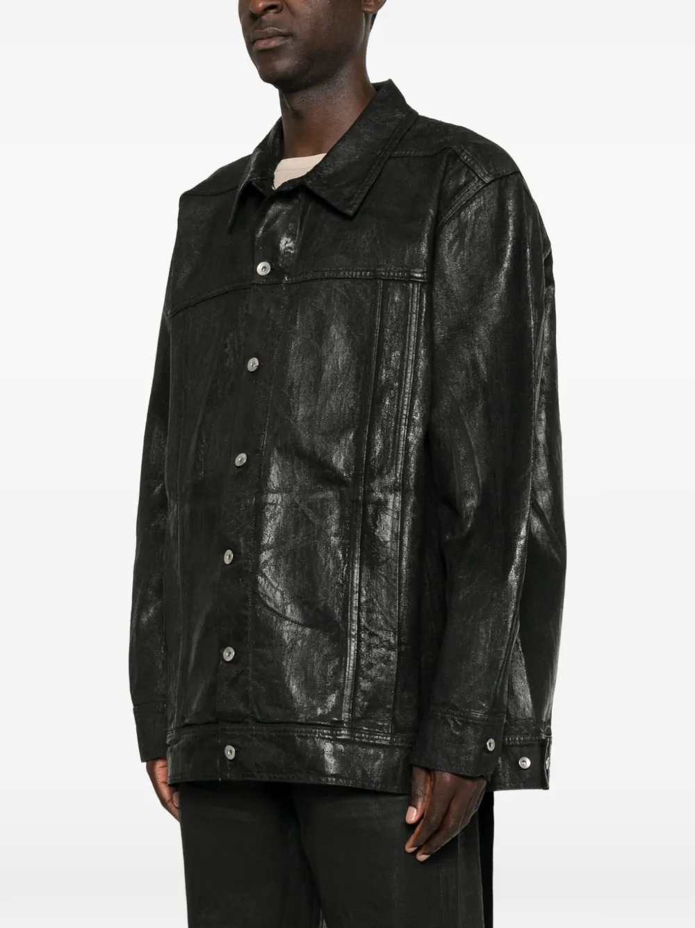Rick Owens Drkshdw Men Button-Up Denim Jacket RICK OWENS