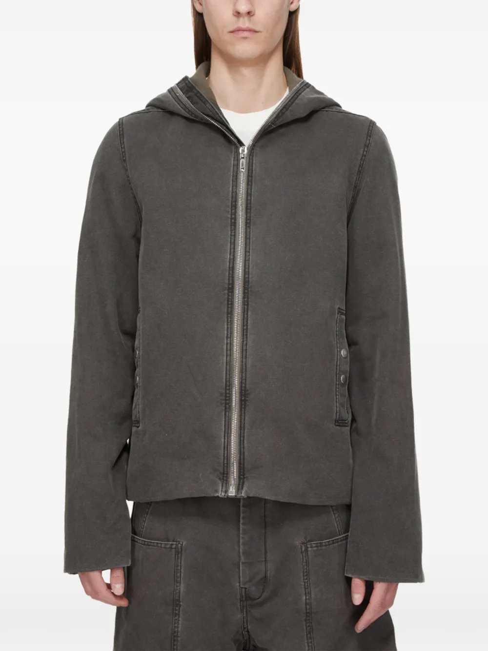 Rick Owens Drkshdw Men Hooded Zip-Up Jacket RICK OWENS