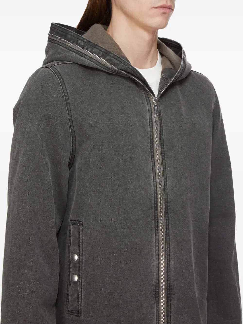 Rick Owens Drkshdw Men Hooded Zip-Up Jacket RICK OWENS
