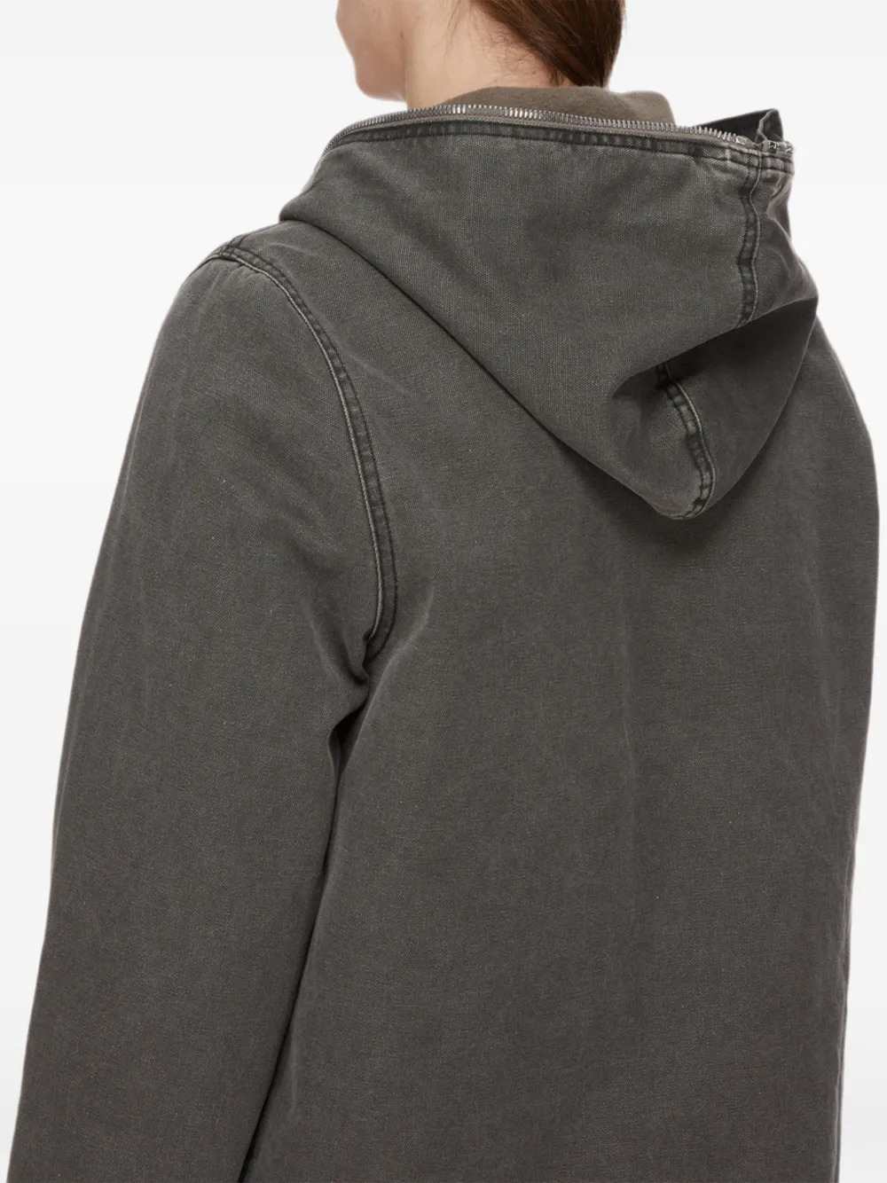 Rick Owens Drkshdw Men Hooded Zip-Up Jacket RICK OWENS