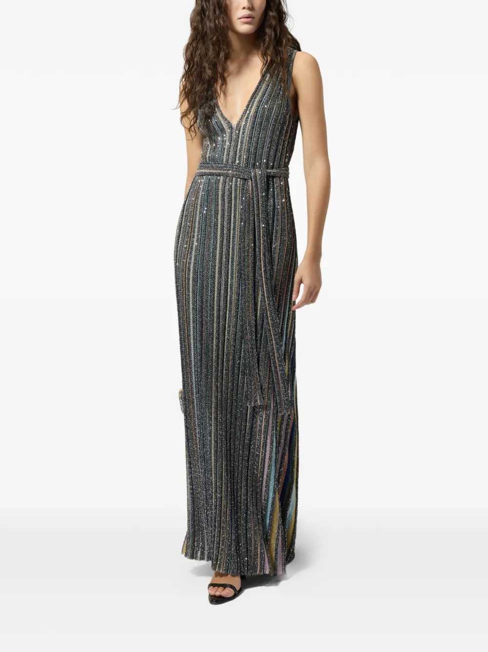 Missoni Women Striped Sequin Maxi Dress MISSONI