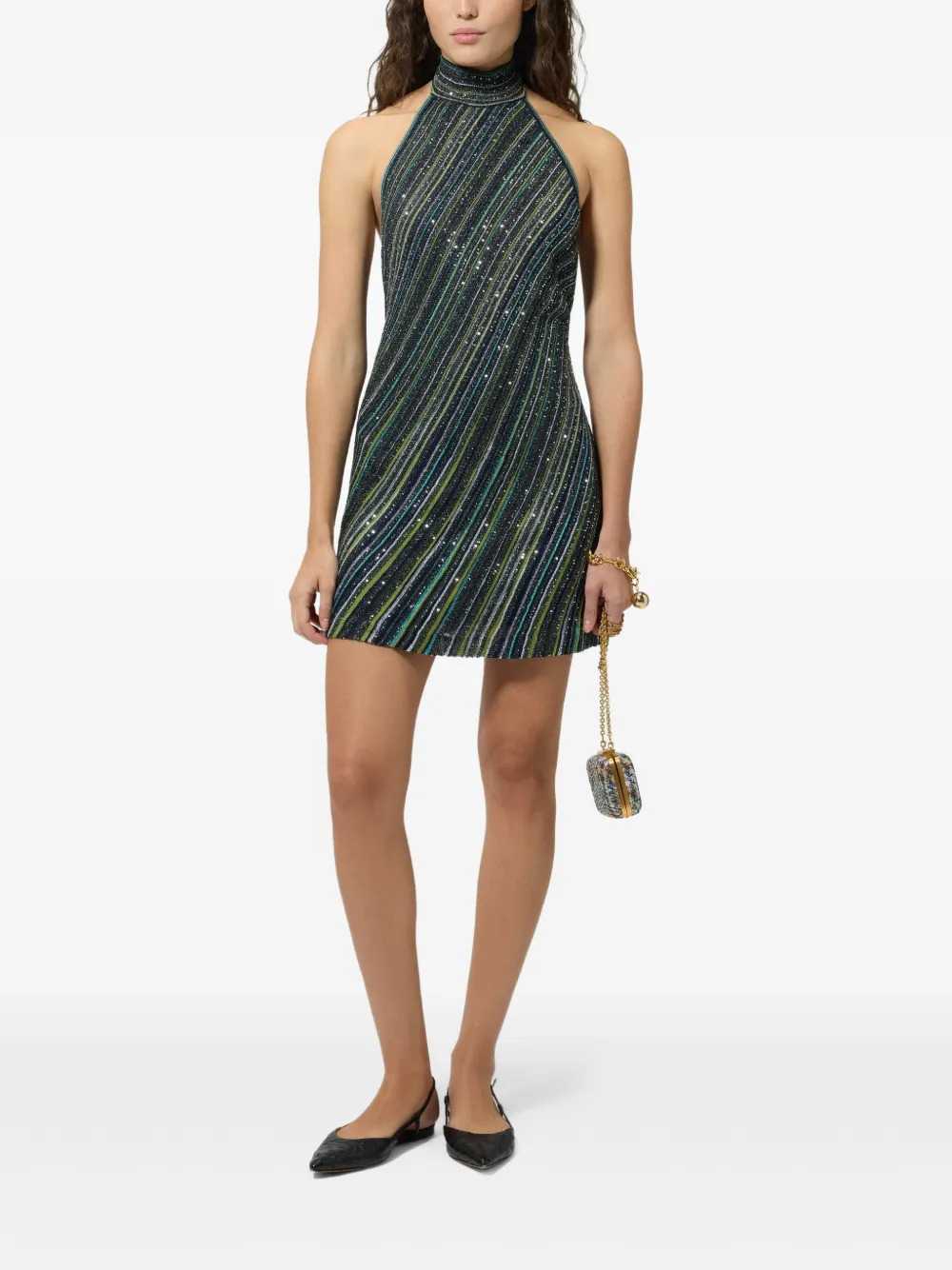 Missoni Women Sequin Open-Back Mini Dress MISSONI