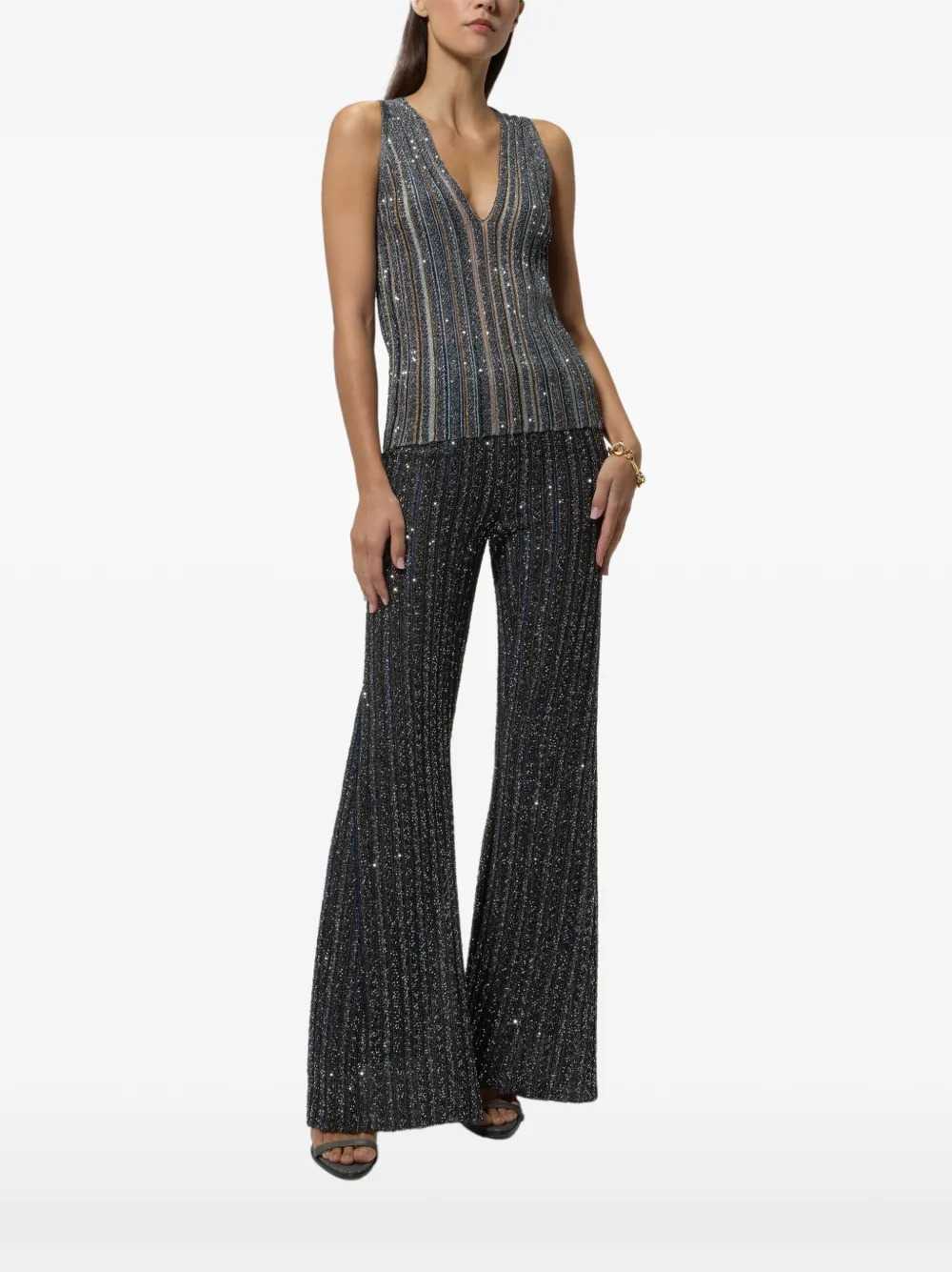 Missoni Women Sequin-Striped Trousers MISSONI