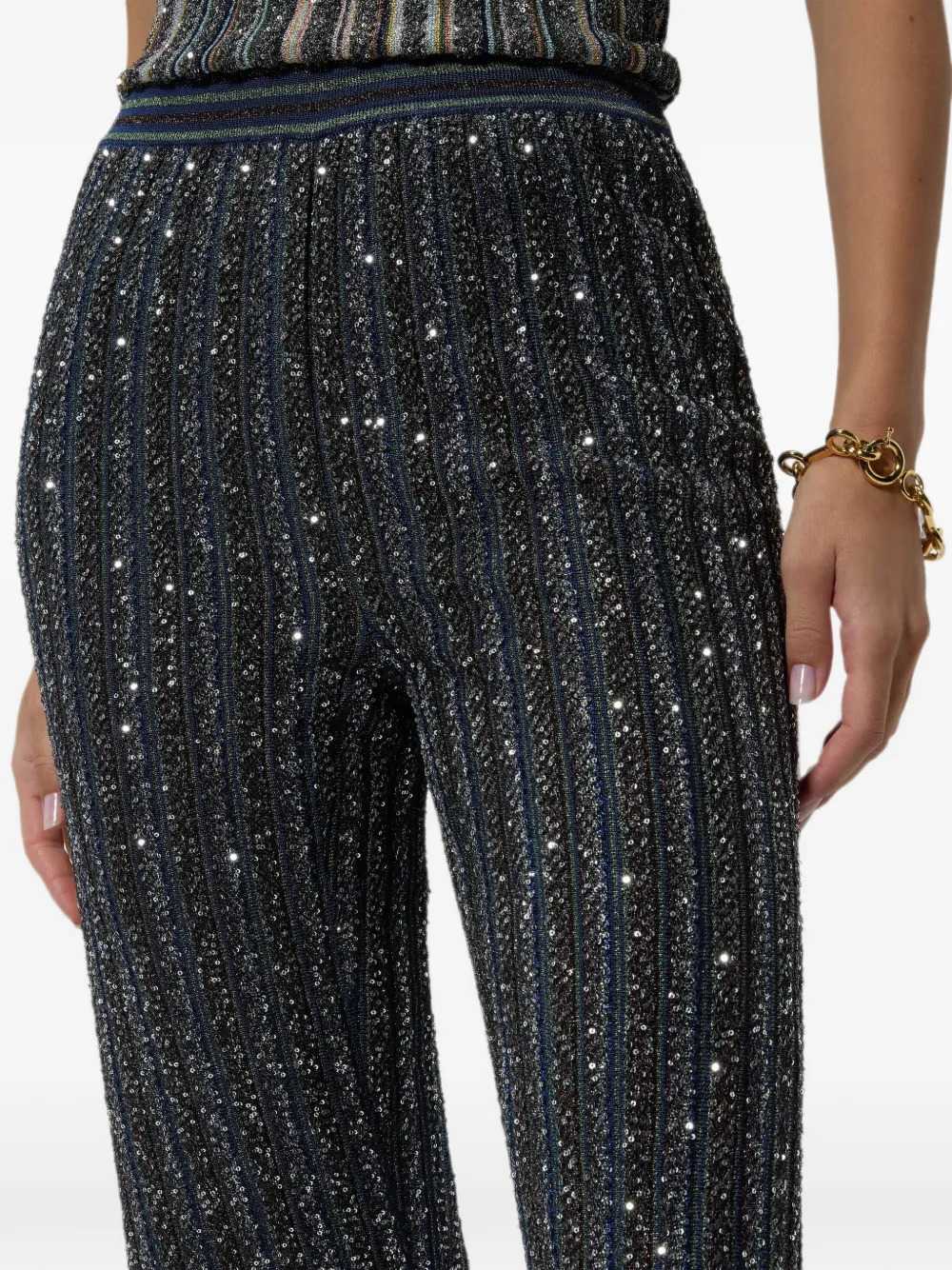 Missoni Women Sequin-Striped Trousers MISSONI