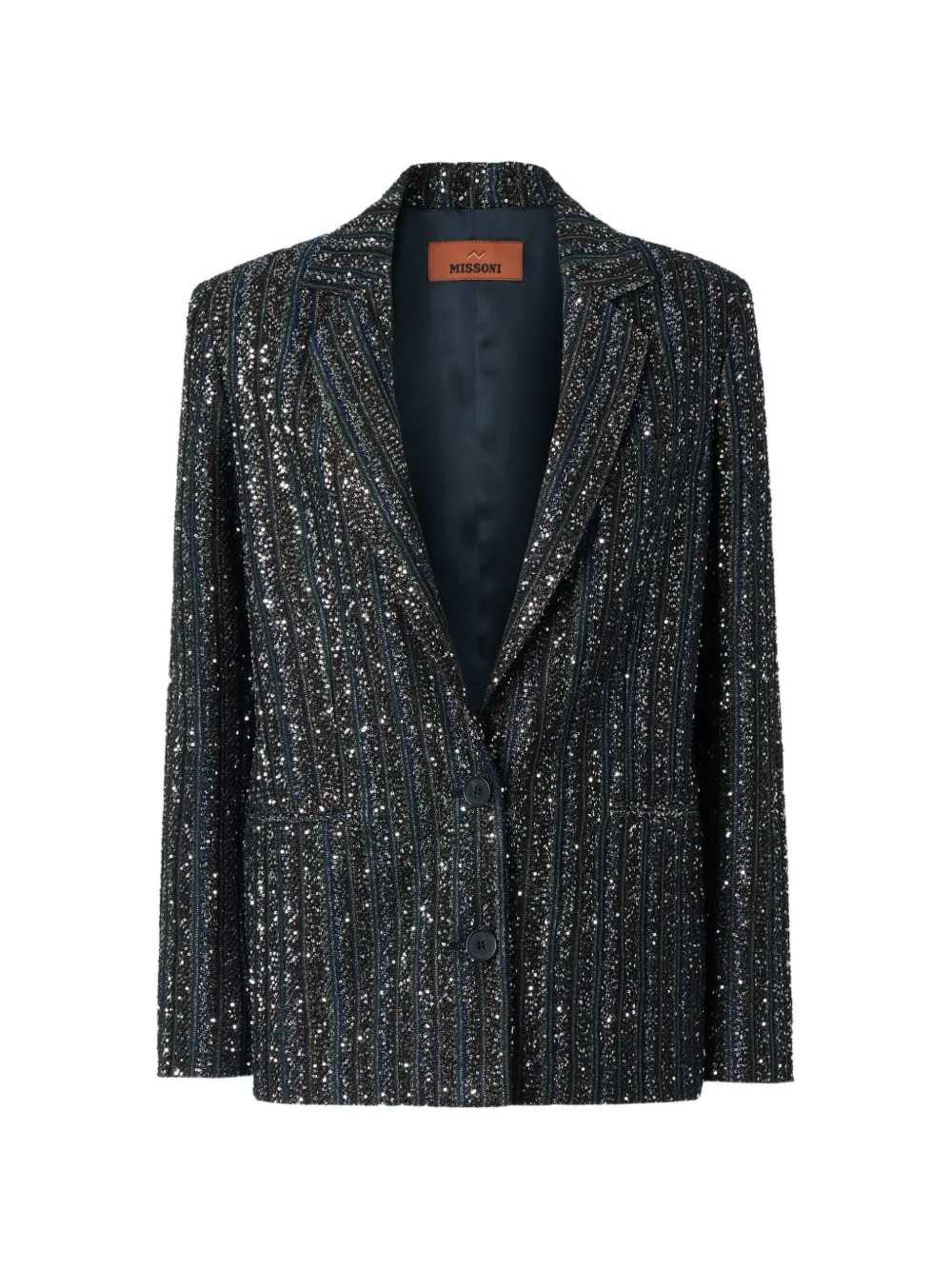 Missoni Women Striped Sequin Bomber Jacket MISSONI