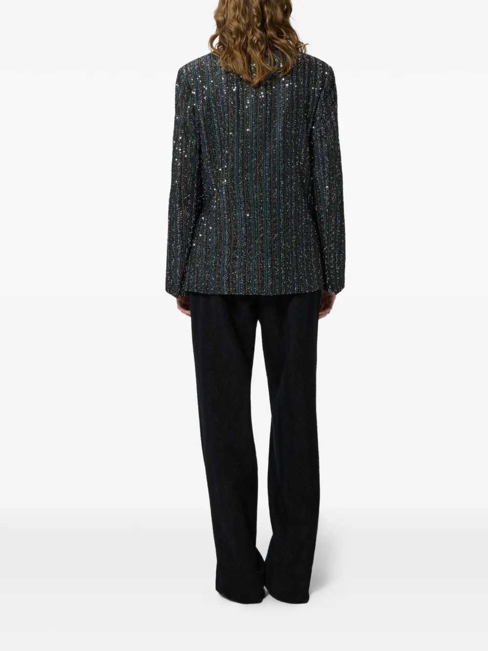 Missoni Women Striped Sequin Bomber Jacket MISSONI