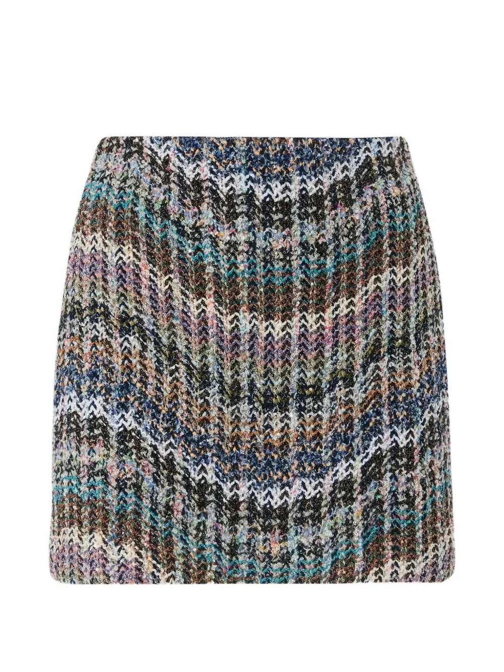 Missoni Women Zigzag Knit Sequin Skirt MISSONI