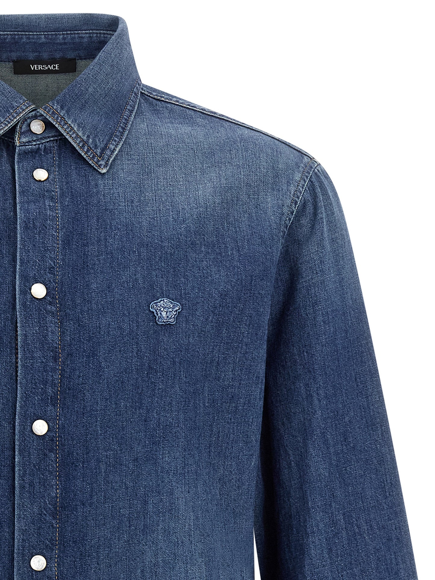 Versace Men 'Medusa' Patch Shirt VERSACE