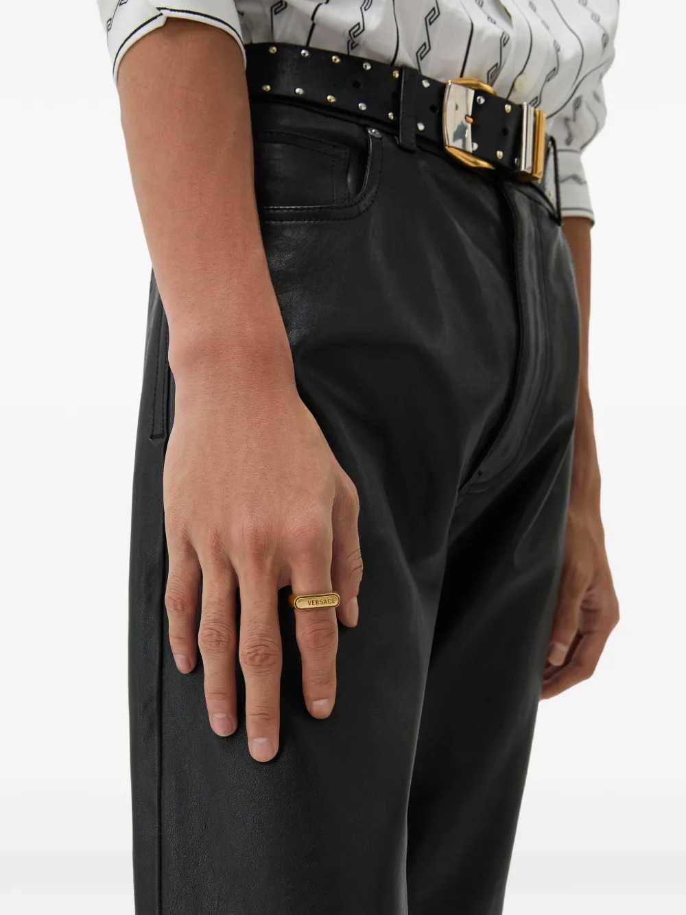 Versace Women Logo-Tag Ring VERSACE