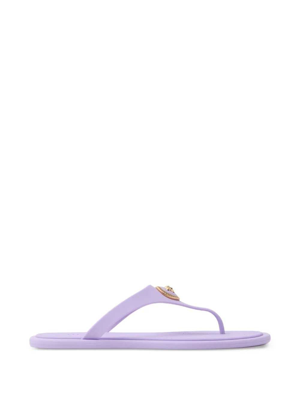 Versace Women Alia Rubber Flat Sandals VERSACE
