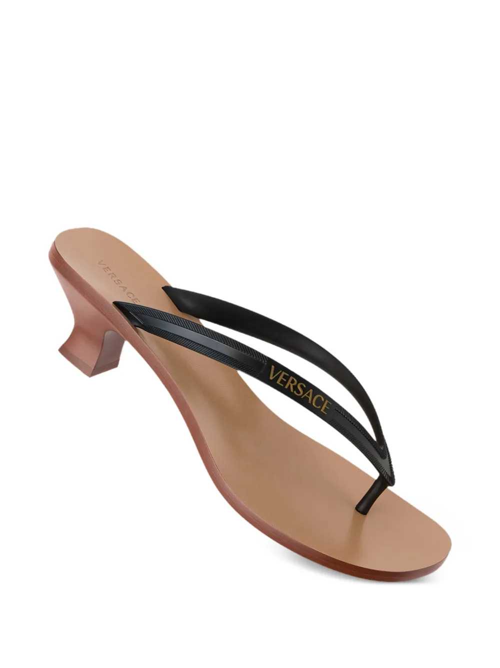 Versace Women Sophie 40 Mm Rubber Thong Sandals VERSACE