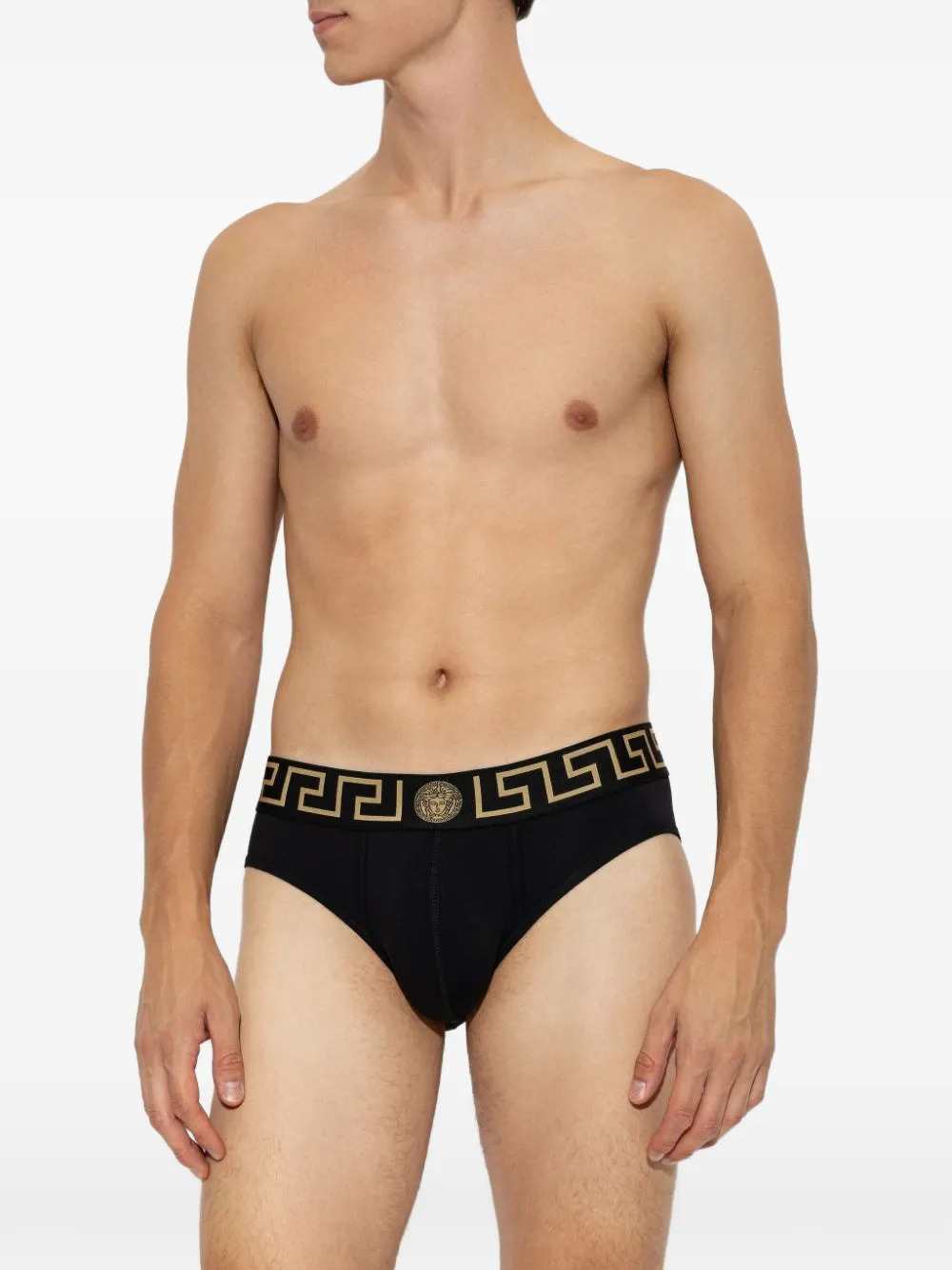 Versace Men Greca Medusa Briefs (Two-Pack) VERSACE