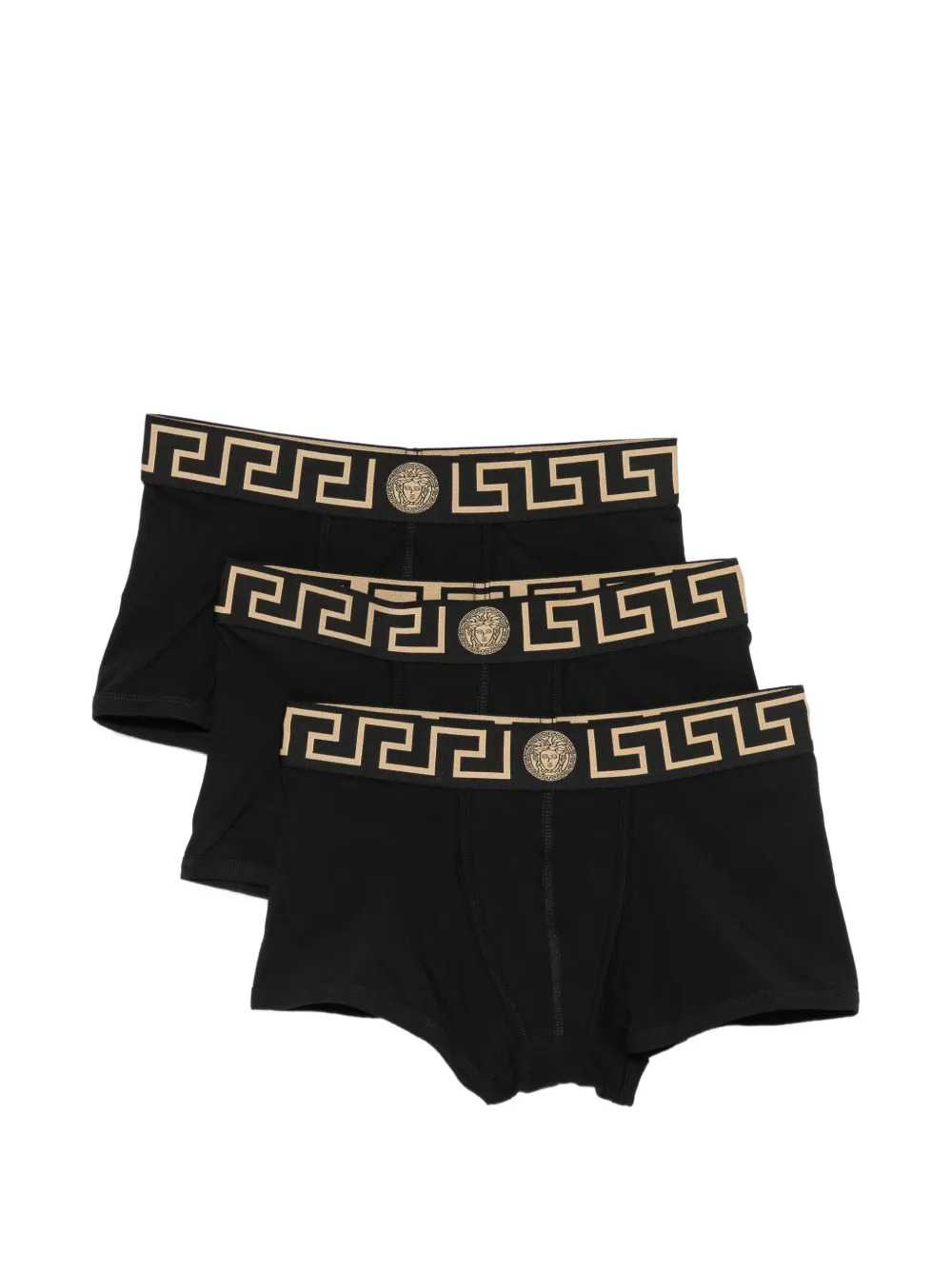 Versace Men Logo-Print Boxer Shorts (Set Of Three) VERSACE