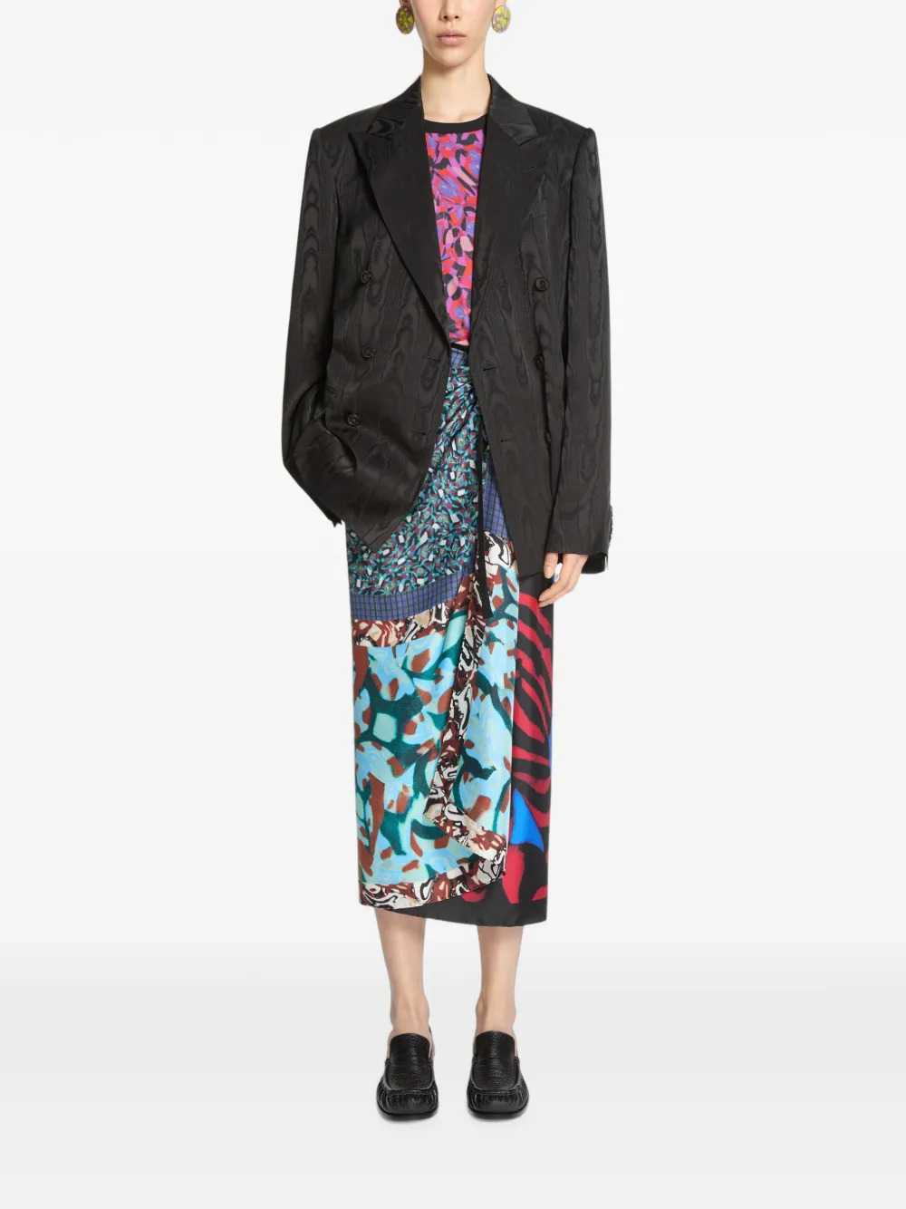 Dries Van Noten Women Moiré Double-Breasted Blazer DRIES VAN NOTEN