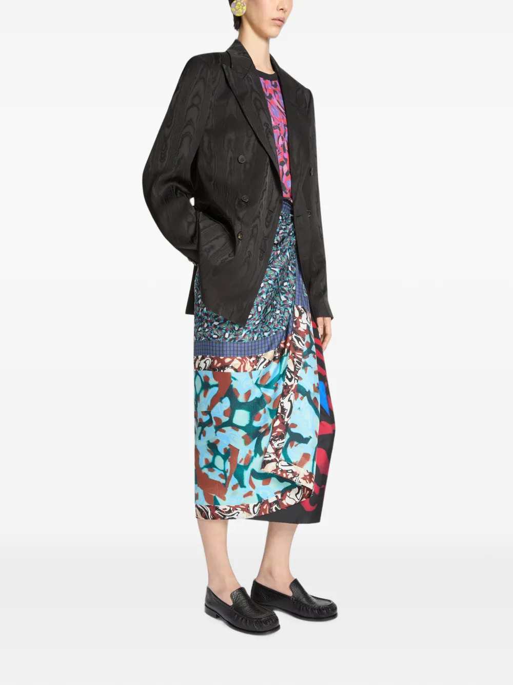Dries Van Noten Women Moiré Double-Breasted Blazer DRIES VAN NOTEN