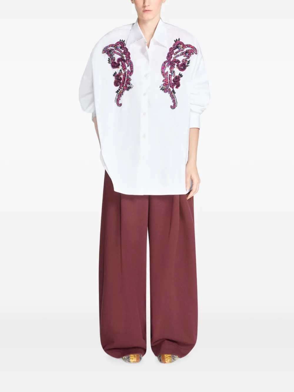 Dries Van Noten Women Embroidered Cocoon Shirt DRIES VAN NOTEN