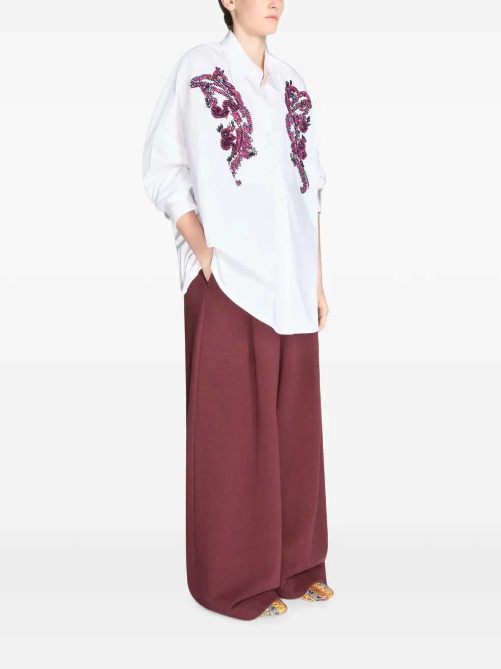 Dries Van Noten Women Embroidered Cocoon Shirt DRIES VAN NOTEN