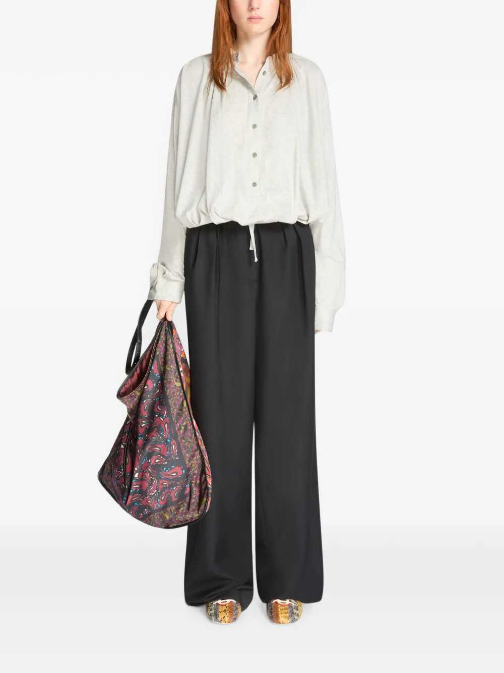 Dries Van Noten Women Belted Pleated Trousers DRIES VAN NOTEN