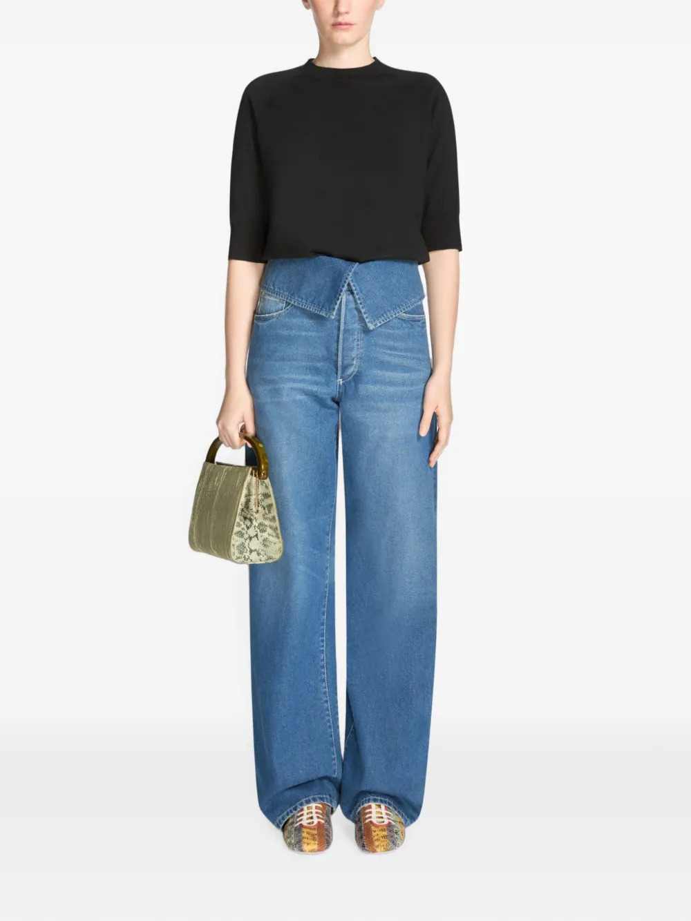Dries Van Noten Women Folded-Waist Jeans DRIES VAN NOTEN