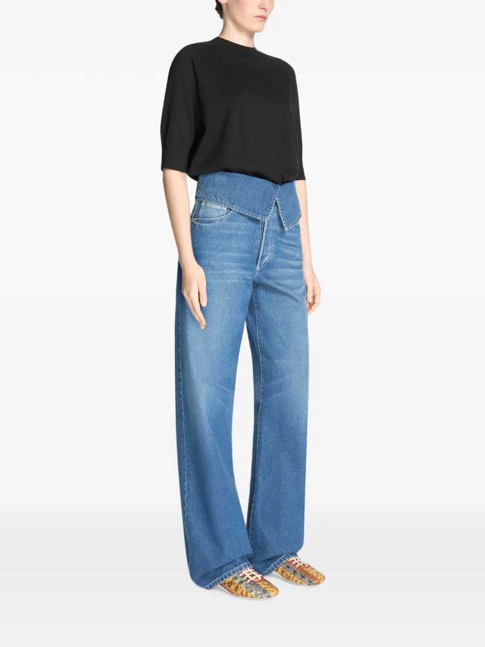 Dries Van Noten Women Folded-Waist Jeans DRIES VAN NOTEN