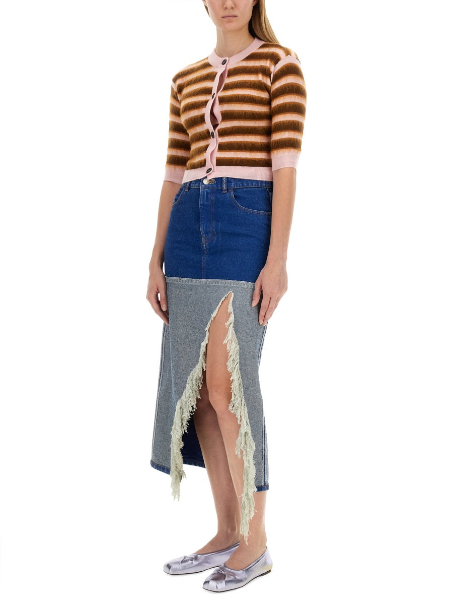 Marni Women Cardigan With Stripe Pattern MARNI