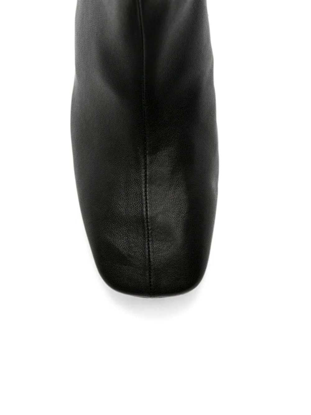 Dries Van Noten Women Black Leather Heeled Ankle Boots DRIES VAN NOTEN
