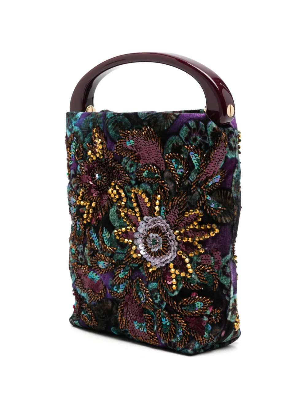 Dries Van Noten Women Bw262-Crisp705-4300Emb Wl.Bag Pur DRIES VAN NOTEN