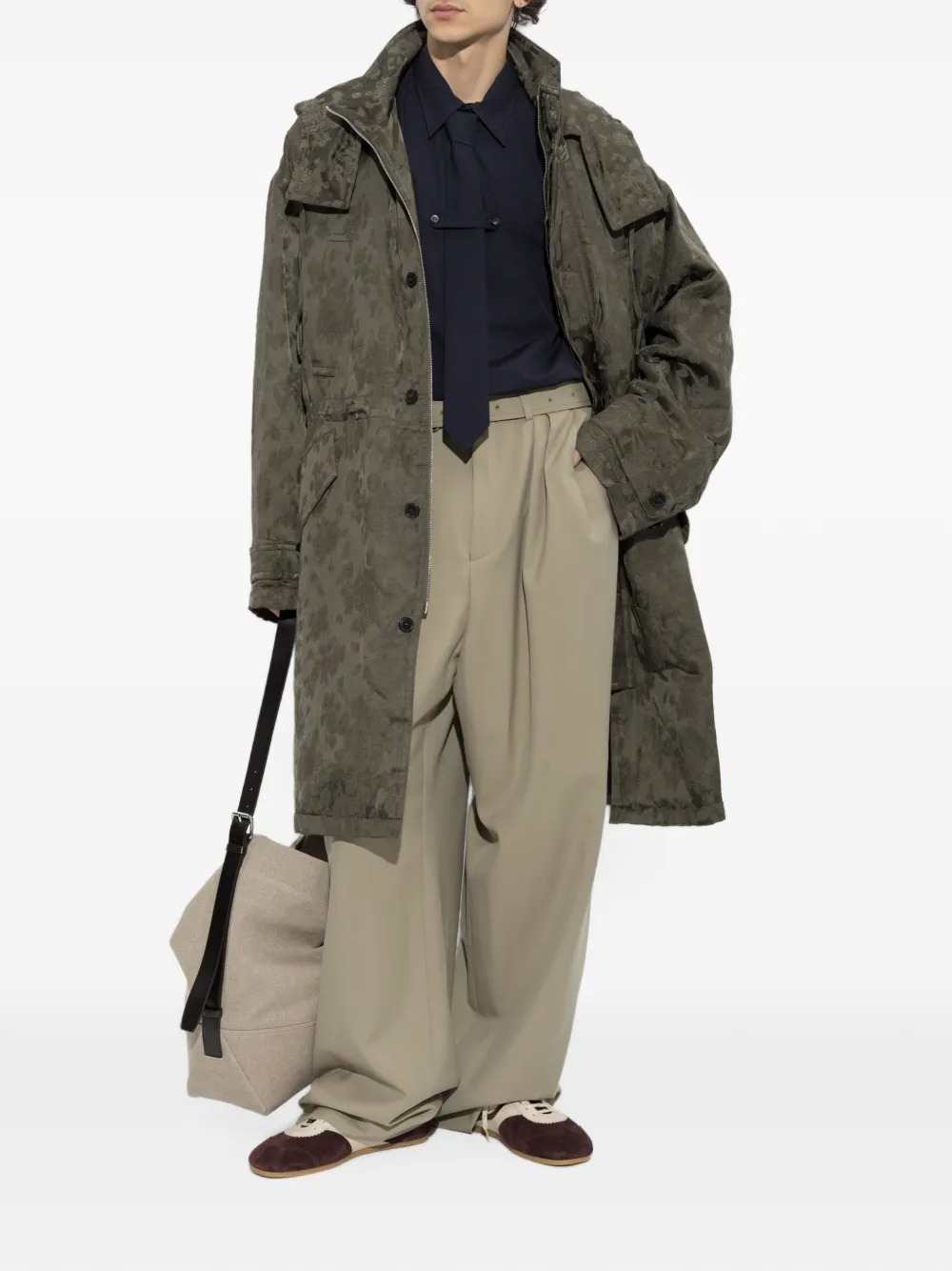 Dries Van Noten Men Roxer 4260 M.W.Coat Khaki DRIES VAN NOTEN