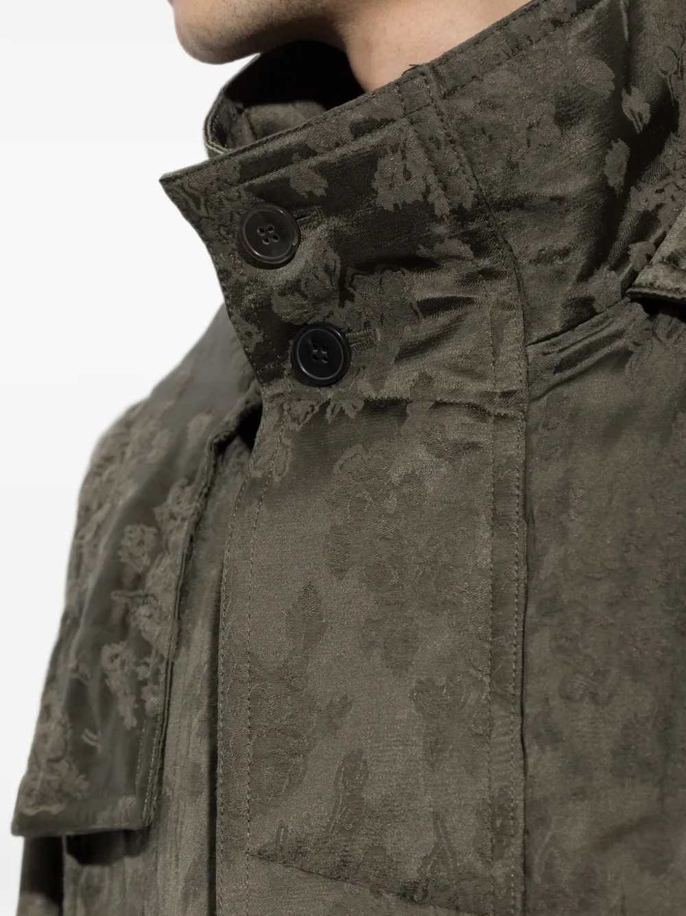Dries Van Noten Men Roxer 4260 M.W.Coat Khaki DRIES VAN NOTEN