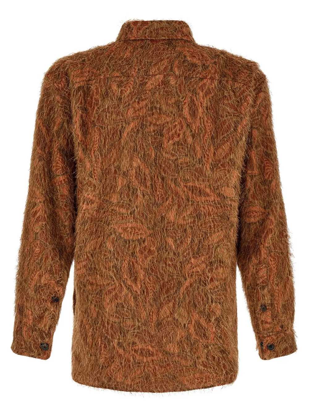 Dries Van Noten Men Dries Van Noten Shaggy Jacquard Shirt With Fringe DRIES VAN NOTEN