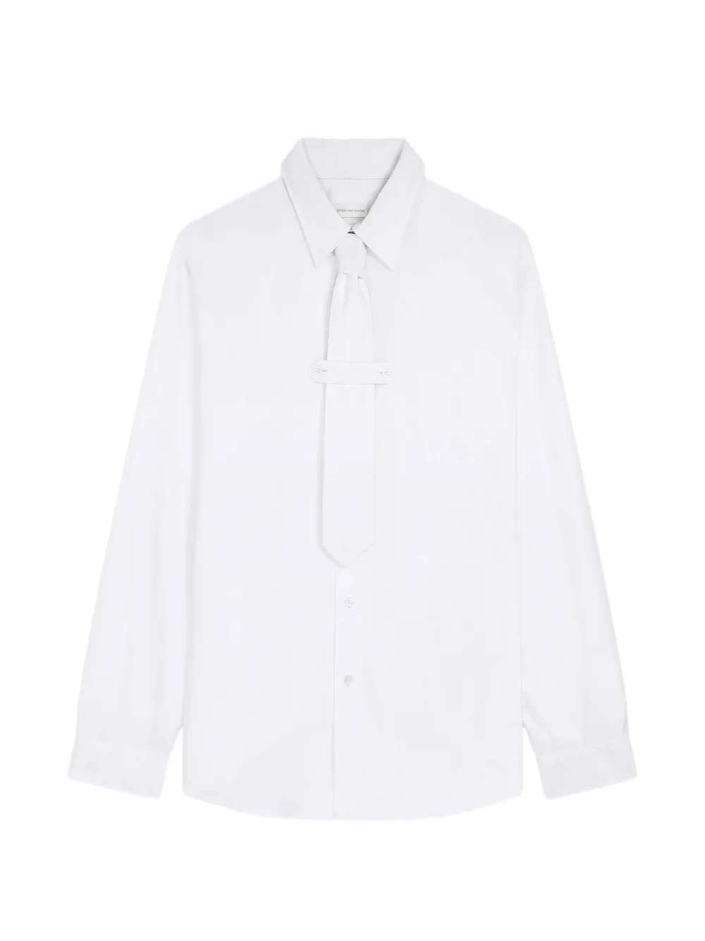 Dries Van Noten Men Classic Cotton Shirt With Tie DRIES VAN NOTEN