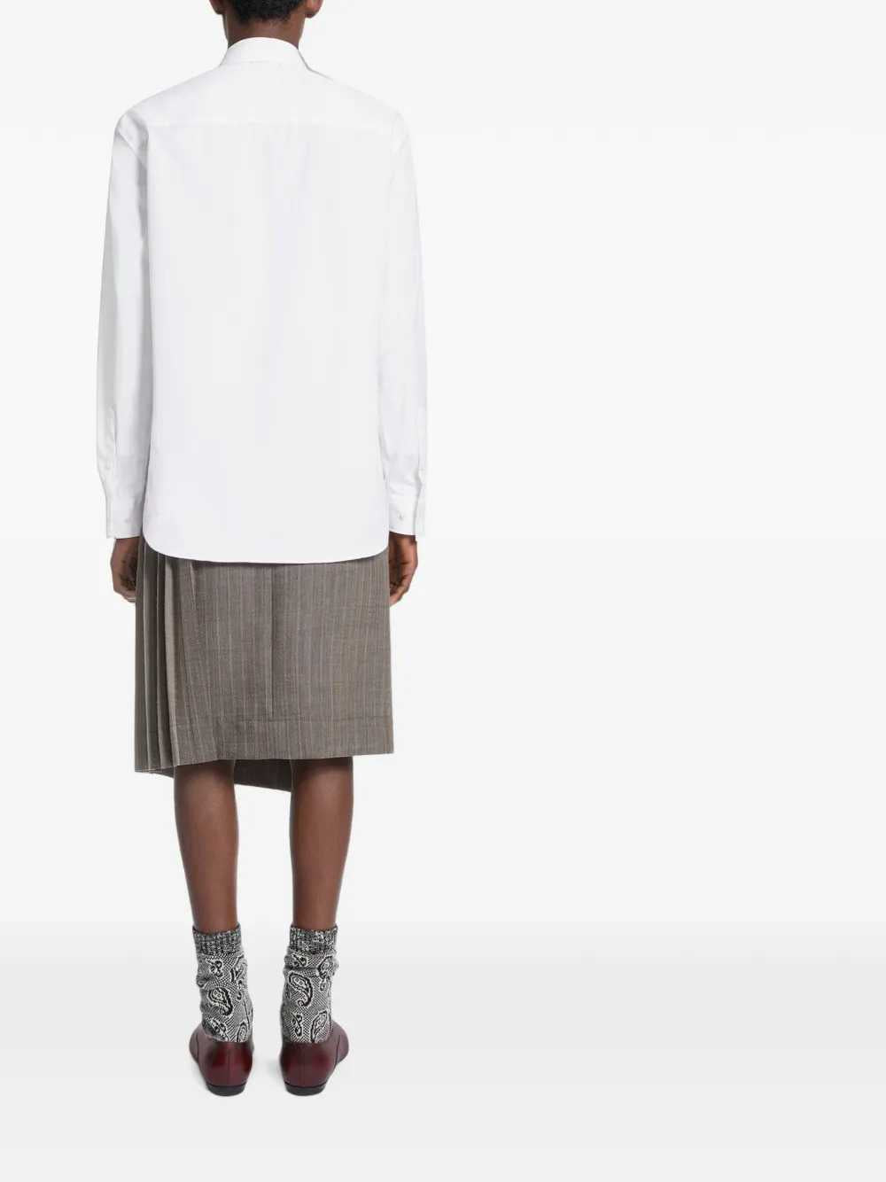 Dries Van Noten Men Classic Cotton Shirt With Tie DRIES VAN NOTEN