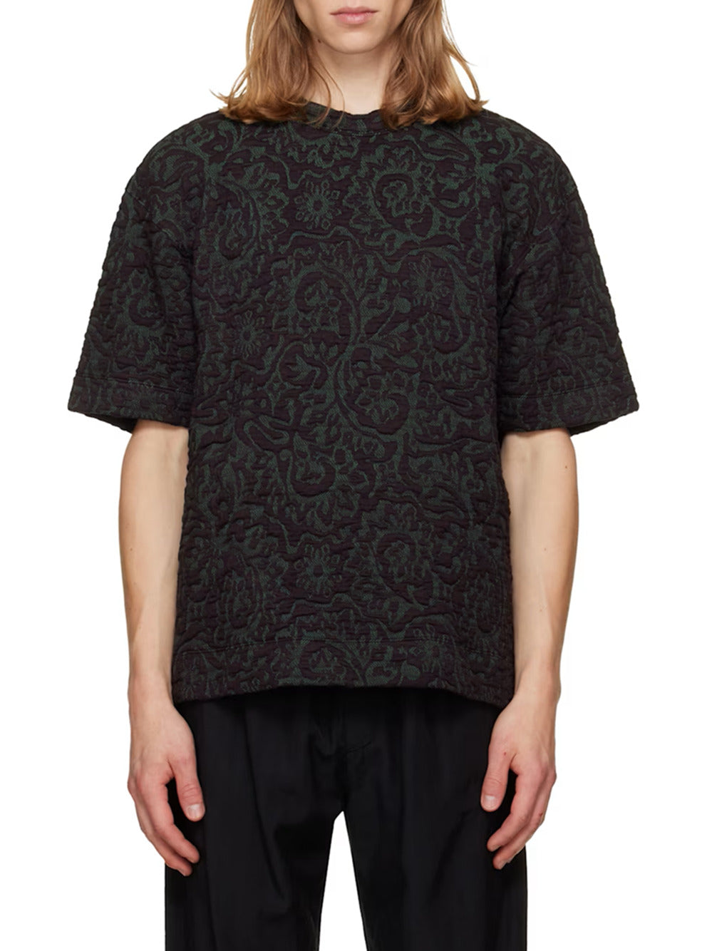 Dries Van Noten Men Huso Tris 4041 M.K.Ss.T-Shirt Bur DRIES VAN NOTEN